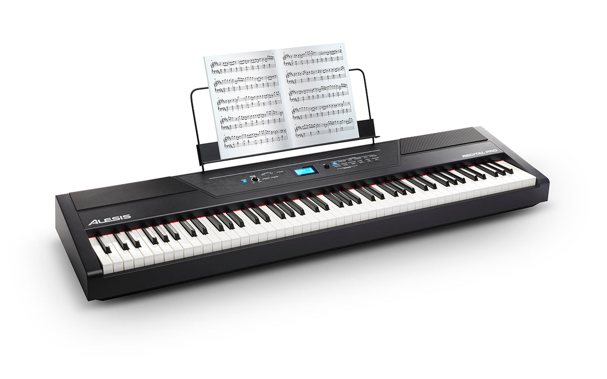 Alesis Recital Pro 88 Key Digital Piano with full size hammer action keys