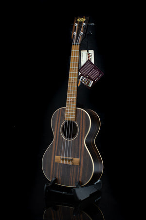 Kala KA-EBY-T Tenor Ebony Striped Top, Back & Sides Ukulele