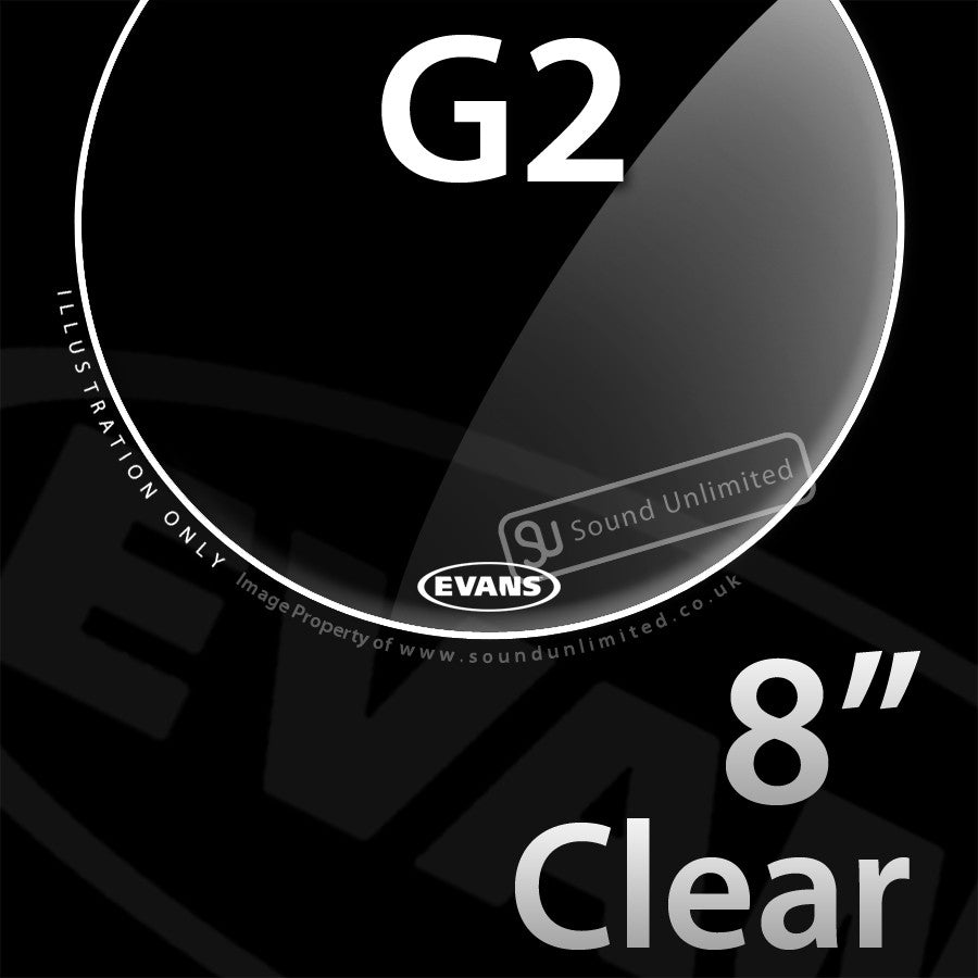 Evans TT08G2 8 inch Genera G2 Batter Clear 2-ply