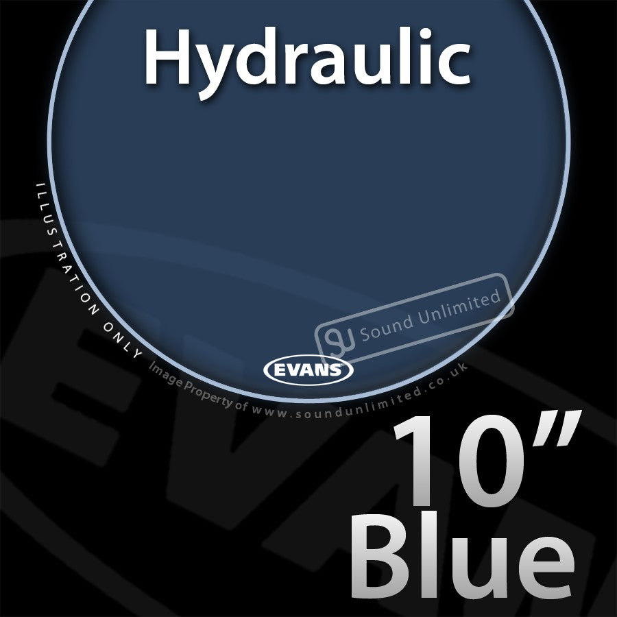 Evans TT10HB 10 inch Hydraulic Batter Blue 2-ply