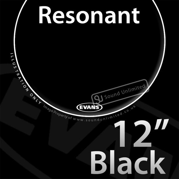 Evans TT12RBG 12 inch Resonant Black