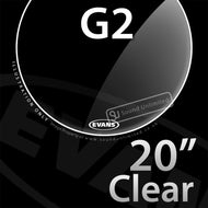Evans TT20G2 20 inch Genera G2 Batter Clear 2-ply