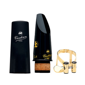 Vandoren Mouthpiece/Ligature/Cap Set Masters CL6+Gold Pl+Plastic - CM60068KG