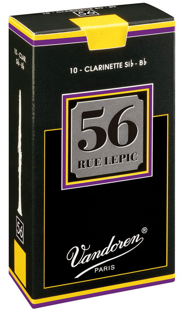 Vandoren Reeds Clarinet Bb 2.5 56 Rue Lepic (10 BOX) - CR5025