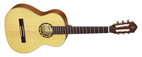 Ortega Classical Guitar. Spruce top.mahogany back, sides and neck. Walnut fretboard and bridge.. Deluxe Gig Bag.