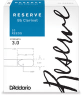 D'Addario Reserve Bb Clarinet Reeds, Strength 3.0, 10-pack - DCR1030