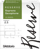 D'Addario Reserve Soprano Saxophone Reeds, Strength 2.5, 10-pack - DIR1025