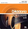 DAddario EJ10 80 20 Bronze Round Wound Acoustic Guitar Strings