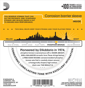 DAddario EJ19 Phosphor Bronze 12-56 Bluegrass