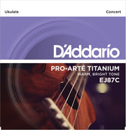 D'Addario EJ87C Titanium Ukulele Strings, Concert