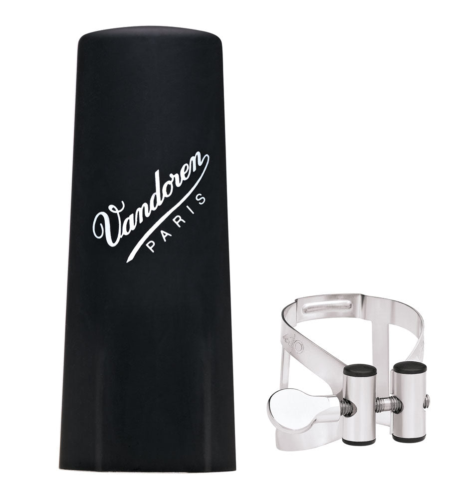 Vandoren Ligature & Cap Bass Clarinet Pewter M/O+Plastic - LC54PP