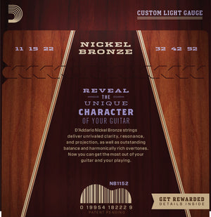 D'Addario Nickel Bronze 11-52 - NB1152