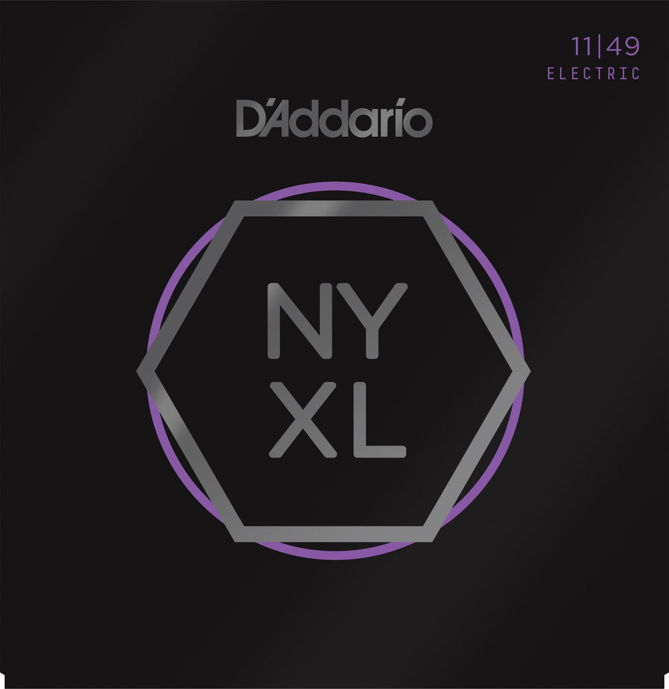 D'Addario NYXL1149 Nickel Wound Electric Guitar Strings, Medium, 11-49