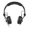 Sennheiser HD 25 Dynamic headphones, 70 Ω, closed, supra-aural,, adjustable headband, steel core cable, single-sided, 1.5m long, 3.5mm angle jack, adapter