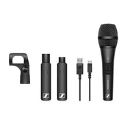 Sennheiser Vocal set with (1) XS1 cardioid dynamic mic, (1) XSW-D XLR FEMALE TX, (1) XSW-D XLR MALE RX, (1) mic clamp and (1) USB charging cable