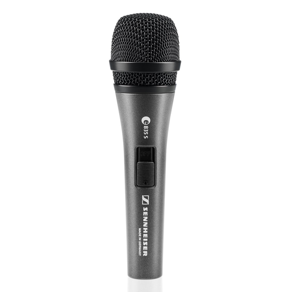 Sennheiser e 825-S Vocal microphone, dynamic, cardioid, 3-pin XLR-M, anthracite, includes clip and bag