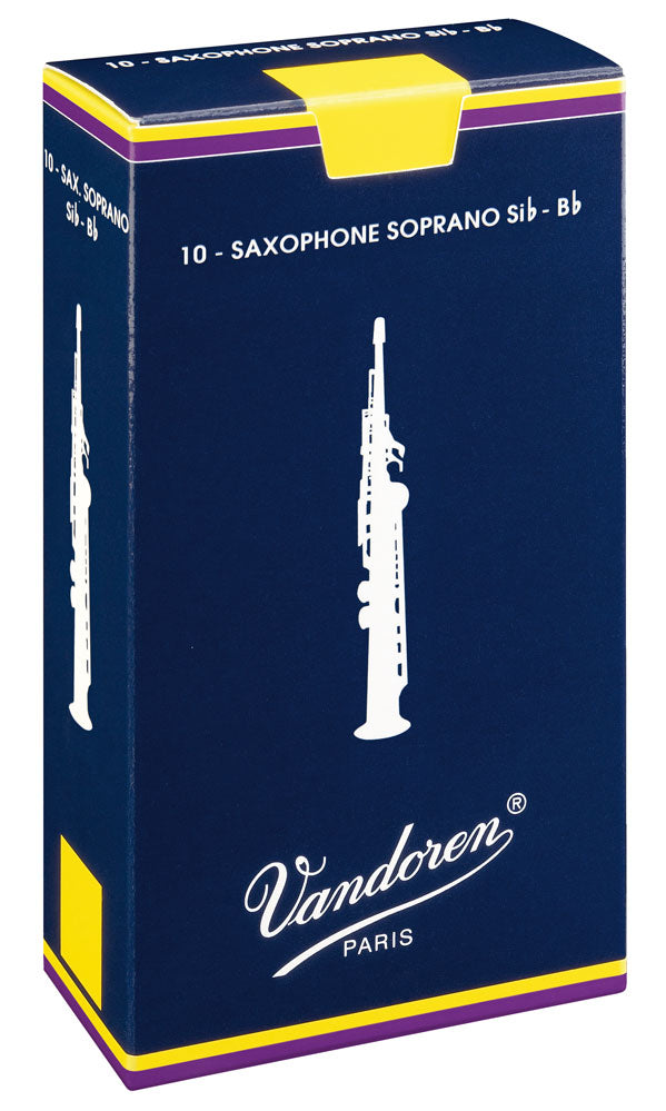 Vandoren Reeds Soprano Sax 2.5 Traditional (10 BOX) - SR2025