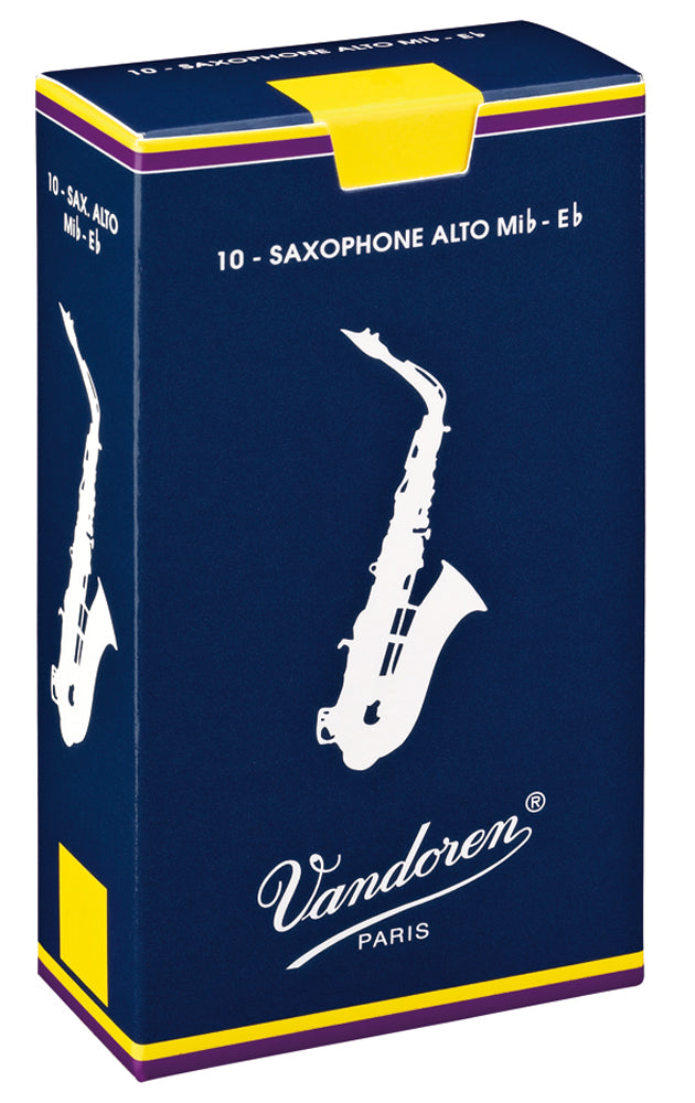 Vandoren Reeds Alto Sax 4 Traditional (10 BOX) - SR214