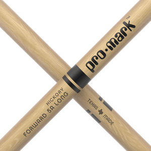 ProMark Classic Forward 5A Long Hickory Drumstick, Oval Wood Tip